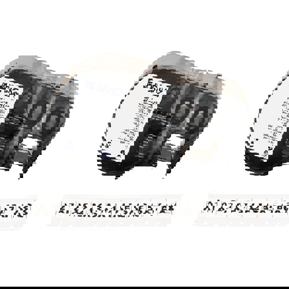 Labels, Ribbons & Tapes; Application: Label Printer Cartridge ; Type: Label Printer Cartridge ; Color Family: White ; Color: Black on White ; For Use With: BMP41; BMP51; BMP53; M511 ; Material: Polyester